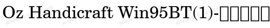 Oz Handicraft Win95BT(1)字体转换